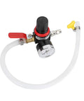 Universal Car Radiator Leak Tester And Cooling System Diagnostic Gauge With Quick Pressure Test 0.1 To 0.16 Bar Big 50cm Air Hose