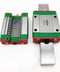 Compact Precision Linear Block MGN15C Carriage And Guide Rail Set For CNC Machines Lightweight Linear Bearing Block With Four Point Gothic Contact Delivers Top Notch Rigidity In Light Load Applications Like PCB Assembly Semiconductors And Medical shown with two linear blocks and rail