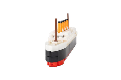 Titanic Building Set 217 Mini Brick Ship Model Kit Lego Compatible DIY 3D Puzzle STEM Toy for Adults and Kids front view image