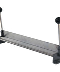 Portable 18-Inch Sheet Metal Brake For 18-Gauge Mild Steel, Adjustable 0-90 Degree Bend, gray aluminum frame with pre-drilled holes