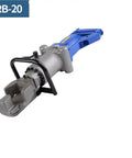 AOXHUGB Portable Electric Rebar Bender, Rapid Steel Bar Bending Machine With Pure Copper Motor, shown from the side.