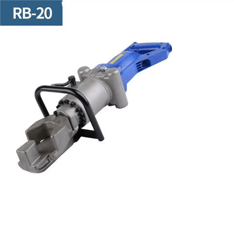 AOXHUGB Portable Electric Rebar Bender, Rapid Steel Bar Bending Machine With Pure Copper Motor, shown from the side.