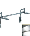 Vertical Lift Pneumatic Cabinet Hinge With Whisper Quiet Silent Sliding Mechanism for Microwave and Dishwasher Enclosures, iron bracket.