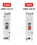 Bulletproof 80 Amp DC Circuit Breaker Built To Shield Your Solar Rv Or Ev Setup From Wild Power Spikes While Delivering Reliable Thermal Protection And Dead Simple Manual Control, showing two sizes, 125A and 150A.