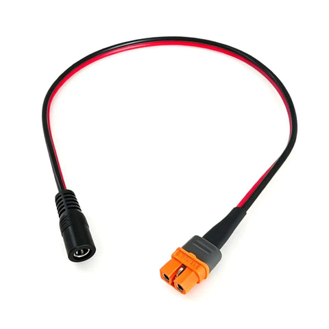 XT60I To 5.5x2.1mm Power Cable DC5521 Female Connector For Lithium Batteries And FPV Gear, 2-wire cable