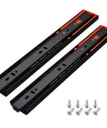 Heavy Duty Full Extension Drawer Sliders With Ball Bearing Runners Push To Open Quiet Glide Rails 250mm 300mm 500mm Options