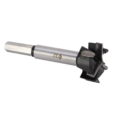 Dead Nuts Accurate Forstner Drill Bit Set, carbide tipped, 32mm size, designed for clean cutting in woodwork tasks.