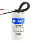 16uF 250V AC CBB60 Motor Run Capacitor 2 Wire For AC Motors Blower Air Conditioner Refrigerator And Air Compressor Replacement Part 50 60 Hz Durable Top Notch Performance Commercial Grade compact design