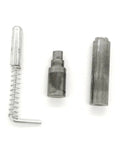 Top Grade M12 Upper And Lower Door Shaft Iron Cabinet Plate Bolt For Welding Heavy Duty Cylindrical Hinge. Three metal components.