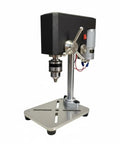 ShengQuanHao Mini Bench Drill Press with Precision Chuck, compact metal construction for hobbyists and DIY projects.