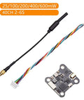 5.8G 40CH FPV VTX Transmitter For RC Drones, Beefed Up 25mW, 100mW, 200mW, 400mW And 600mW Output, 7 To 26V Input Range