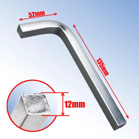 Premium 12mm L Shaped Square Head Hex Key Screwdriver Set Made From Tough CRV Steel With 7 Essential Sizes For Rock Solid Grips And Heavy Duty Bike Car Repair Work You Gotta Have For Any Garage Or Mechanic Shop.