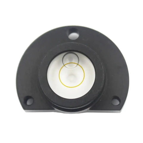 Mini spirit level bubble Precision bubble level for TPC SK Level Base, round black case with visible bubble indicators.