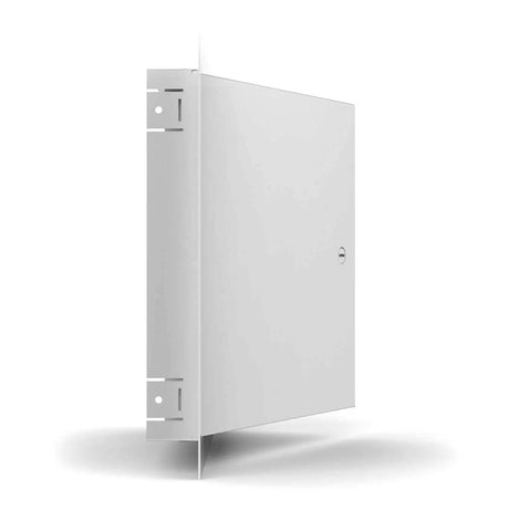 Heavy Duty Galvanized Steel Access Door 24 X 36 Inches White Flush Wall And Ceiling Hatch side view with concealed hinges