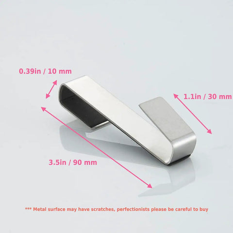 Over Glass Door Towel Hook For Bathroom Frameless Shower Door Fits 3/8 Inch Glass 10 mm Stainless Steel Brushed Finish 3 Pack