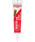 Tub And Tile Adhesive Caulk For Bathrooms And Kitchens, 5.5 Ounce Cartridge with red label and white nozzle
