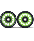 8 Pack 90A Roller Skate Wheels 59mm By 38mm For Indoor Outdoor Skating With Bearings And Mounting Tools High Rebound Smooth Roll For Quad Skates Green