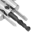 Heavy Duty Adjustable Twist Hole Saw Kit With HSS Knives For Drilling Custom Circles In Cork MDF And Hardwood Up To Seven Inches Wide Plus Four Inch Depth Cut, close-up