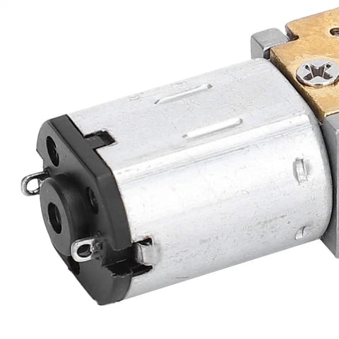 Close-up of Geared DC Motor 1218GE N20 3V 30 RPM Micro Metal Gear Motor With Beefy Torque for electronic locks and smart cars