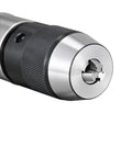 Close-up of Self Tightening CNC Lathe Tool Holder ISO30 ISO25 APU Drill Chuck Shank 1Pc APU08 APU13 APU16 with keyless chuck.