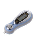 Totally Reliable One-Handed Electronic Tally Counter With Loud Chant Voice, Smooth Mechanical Press For Quick Counts side view.