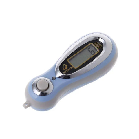 Totally Reliable One-Handed Electronic Tally Counter With Loud Chant Voice, Smooth Mechanical Press For Quick Counts side view.