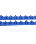 Tbest Heavy Duty Aluminum Alloy Bike Fork Hub Clamp Vise Fixture Bench Tool for 27.9 to 32mm sizes arranged in blue holders.