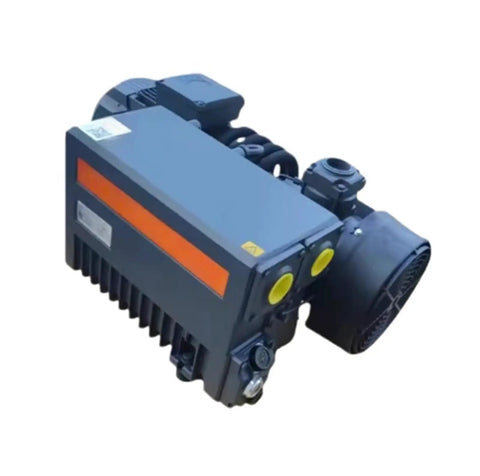 Heavy Duty Air Vacuum Pump Straight Up Killer Suction With Rock Solid Durability For Low Noise Steady Airflow And Reliable Industrial Work Compatible With RD0360A R5 Model, side view displaying robust design and dual outlets.