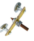 Heavy Duty Double Magnet Head Ground Clamp With N35 Neodymium Base For Fast Welding Setup On Flat Curved Metal Tables Or Poles Without Slippage Ever.