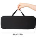 Black carrier bag for All In One Fishing Pole Combo Kit with telescopic rods and spinning reels, size 45cm x 15cm