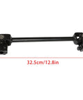 Black adjustable shaft from Heavy Duty 300mm Steering Wheel Steel Kit With 320mm Rack And Pinion Adjustable Shaft Set Replacement