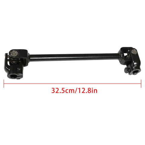 Black adjustable shaft from Heavy Duty 300mm Steering Wheel Steel Kit With 320mm Rack And Pinion Adjustable Shaft Set Replacement