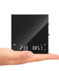 Person holding Rechargeable Coffee Scale With Timer, Mini 2kg Capacity, 0.1g Precision For Espresso And Pour Over Brews