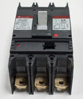 Rock Solid 400 Amp 3 Pole Molded Case Circuit Breaker Featuring Digital Solid State Lsi Protection And Electronic Current Limiting, front view with terminals.
