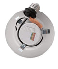 4 Pack 4 Inch Color Temperature Select LED Recessed Trim Downlights Retrofit Kit For Can Lighting Upgrade A No Brainer Replacing 65W Incandescent With Integrated LED, back view showing mounting clips and color temperature switch