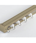 Heavy Duty Wall And Ceiling Mount Sliding Barn Door Track System Glides Like Butter For Bedroom Room Divider Setup Durable Aluminum Alloy rail with hooks