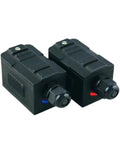 Heavy Duty Ultrasonic Clamp On Sensor For Flow Meters Slick Plug And Play Temperature Probe Replacement mounted on pipes.