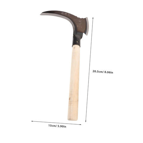 Multipurpose Manganese Grass Sickle With Handle Ergonomic Gardening Tool for weeding cutting and harvesting durable sharp