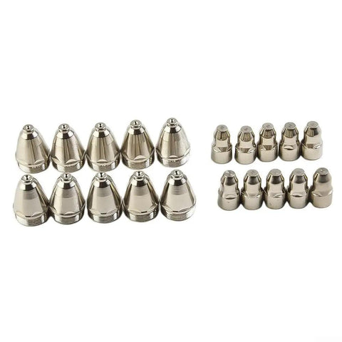 Get These 20-Pack Plasma Cutting Torch Consumables For P80 to slice metal clean with electrode tip nozzle, 20 tips for CNC.