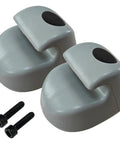 2 Pack Interior Sun Visor Mounting Clips Gray Bone for Peterbilt and Kenworth Heavy Duty Trucks Replaces S16 1023 661