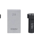 No BS No 00 HSS Keyway Broach Precision Set pieces with slotted bushings and shims, showcasing various sizes labeled with fractions.