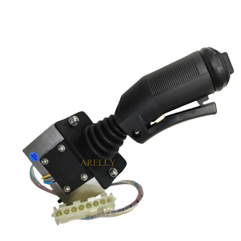 Rugged Aftermarket Replacement Joystick Controller For Skyjack Scissor Boom Lifts 211751, black control lever with wiring harness.