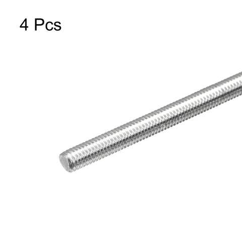 M5 x 300mm stainless steel threaded rod, 0.8mm pitch, right-hand thread, 4-pack