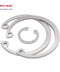 Retaining Ring M78 To M150, 304 Stainless Steel C Type Internal Circlip Retaining Clip Snap Ring Clamp Spring, Heavy Duty