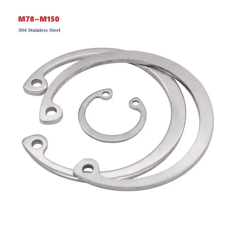 Retaining Ring M78 To M150, 304 Stainless Steel C Type Internal Circlip Retaining Clip Snap Ring Clamp Spring, Heavy Duty