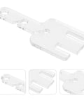10 Pack Yarn Tensioner Adapters For Addi Knitting Machines Removable Yarn Tension Control Parts Boost Knitting Efficiency And Precision Compatible With King Brand Machines, clear plastic