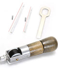 Leather Stitching Machine Hand Sewing Tool For DIY Crafts Handy And Pro Grade Portable Leather Sewing Device with wooden handle