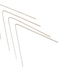 4 Pack Stay Silv 15 Percent Flat Brazing Rods 20 Inch For Copper To Copper HVAC R Applications With Moderate Fit Up And Brazing Temperature Not Critical DIY Friendly, arranged in a diagonal view.
