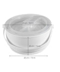 Sweet Compact Folding Mini Washing Machine Portable Travel Washer For Socks Underwear And Delicates Quick Rinse Auto Drain Straight Up Compact Design For Dorms with dimensions 23cm and 20cm.