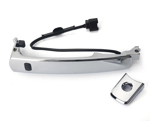 Exterior Chrome Front Left Driver Side Door Handle With Sensor And Smart Keyless Entry For Nissan Rogue 2010 2011 2012 2013 Replacement